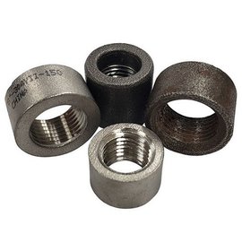 Tanks, Inc. 3/8" NPT Weld In Half Coupling - Mild Steel - 8NPT-MS