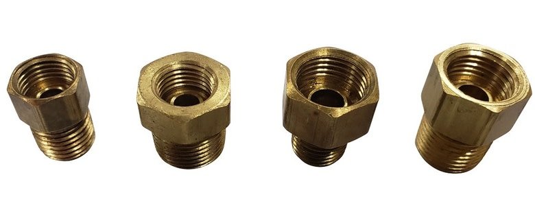 1/4" NPT Male To 5/16" Inverted Flare Female Adapter Fitting - BF54