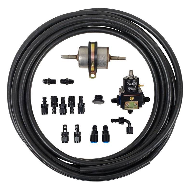 Tanks Inc. EFI Fuel Line Kit with Edelbrock Bypass Regulator EFILINE