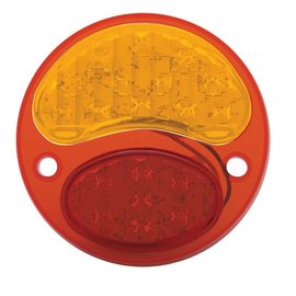 United Pacific 28-31 Ford 6 Volt LED Tail Light Red/Amber Lens - RH - FTL2831RA6-R