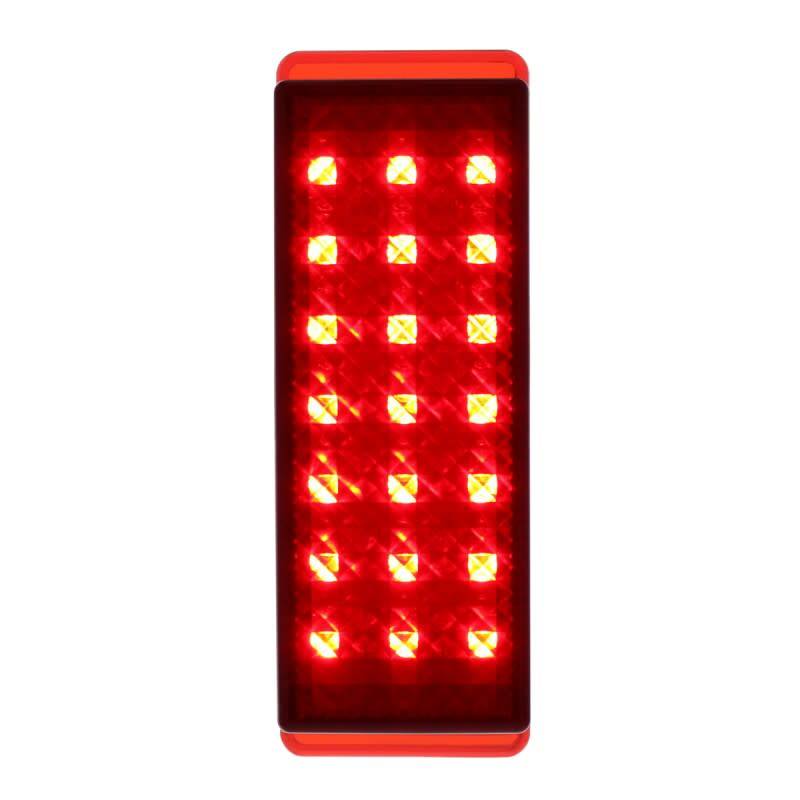 United Pacific Pair Universal 1941 Ford Style LED Tail Lights | Flush Fit With Chrome Bezel
