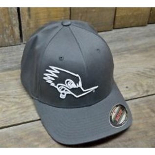 Clay Smith Cams Mr Horsepower Gray Hat with White Outline Logo