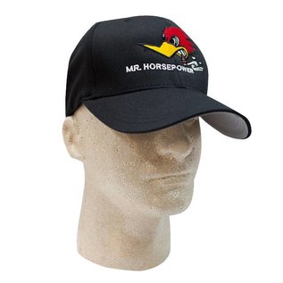 Clay Smith Cams Mr. Horsepower Black Hat with Front Logo