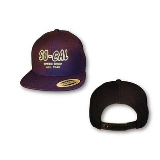 So-Cal Speed Shop Script Snap Back Hat - Red, White or Navy