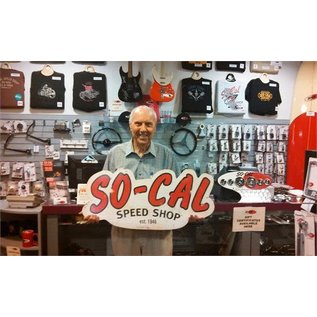 So-Cal Speed Shop Garage Sign - So-Cal Large Tin Script