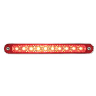 United Pacific 10 LED 6 1/2" Stop, Turn & Tail Light Bar w/ Bezel - 37638