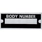 Roadster Pilot B4 Vin Tag - Body Number