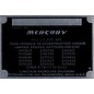 Roadster Pilot C9 Vin Tag - Mercury (1 Line)