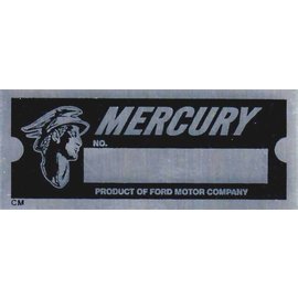 Roadster Pilot D2 Vin Tag - Mercury w/Logo (1 Line)