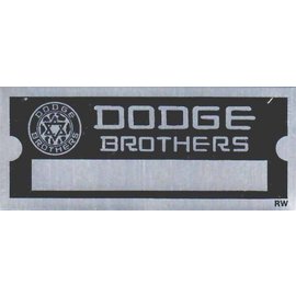 Roadster Pilot D3 Vin Tag - Dodge Brothers (1 Line)
