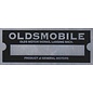 Affordable Street Rods D8 Vin Tag - Oldsmobile (1 Line)