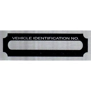Affordable Street Rods F6 Vin Tag - Vehicle Identification No