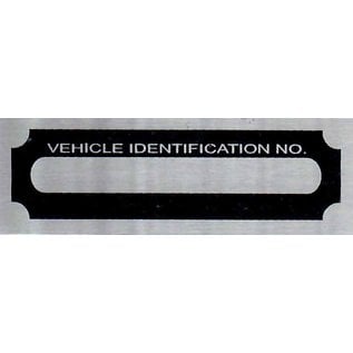 Roadster Pilot F6 Vin Tag - Vehicle Identification No