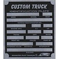 Affordable Street Rods F9 Vin Tag - Custom Truck ID Plate