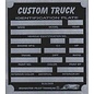Roadster Pilot F9 Vin Tag - Custom Truck ID Plate