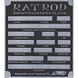 Affordable Street Rods G2 Vin Tag - Rat Rod ID Plate
