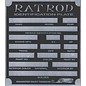 Roadster Pilot G2 Vin Tag - Rat Rod ID Plate