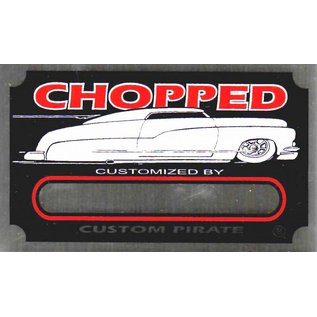 Affordable Street Rods G3 Vin Tag - Chopped Custom Plate
