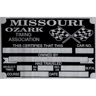 Roadster Pilot G7 Vin Tag - Missouri Ozark Timing Association