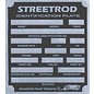 Roadster Pilot H8 Vin Tag - Streetrod ID Plate