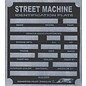 Roadster Pilot H9 Vin Tag - Street Machine ID Plate