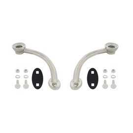 United Pacific Hiboy Headlight Stands Set - Stainless Steel - S1101