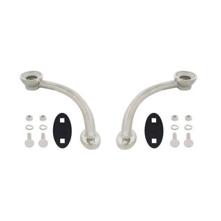 United Pacific Hiboy Headlight Stands Set - Stainless Steel - S1101
