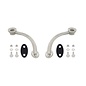 United Pacific Hiboy Headlight Stands Set - Stainless Steel - S1101