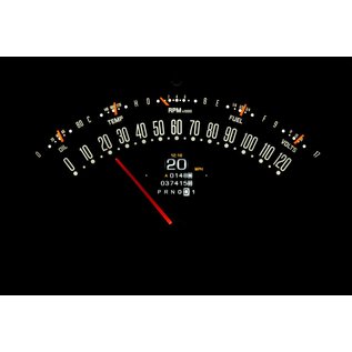 Dakota Digital 55-56 Chevy Car RTX Instruments - RTX-55C-X