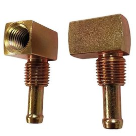 Tanks, Inc. 90° Fitting For PA Pump, 3/8" Hose Barb X 1/4" NPT - 12598