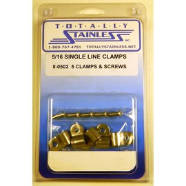 Totally Stainless 5/16" Stainless Single Line Clamps