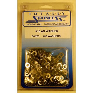Totally Stainless #10 AN Stainless Flat Washers