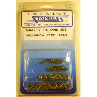 Totally Stainless Stainless Small Eye Hairpin Cotter Pins - 8-5070