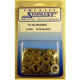 Totally Stainless 1/2" AN Stainless Flat Washers