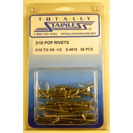 Totally Stainless 3/16" Stainless Pop Rivets