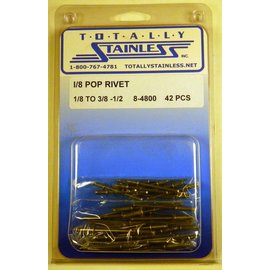 Totally Stainless 1/8" Stainless Pop Rivets