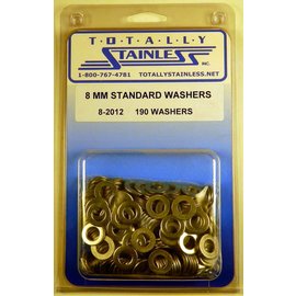 Totally Stainless 8MM Stainless Standard Flat Washers - 8-2012
