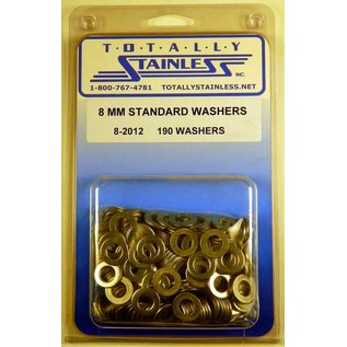 Totally Stainless 8MM Stainless Standard Flat Washers - 8-2012