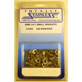 Totally Stainless 6MM Stainless Small Flat Washers