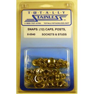 Totally Stainless Stainless Snaps: Caps/Posts/Studs/Sockets - 8-0540