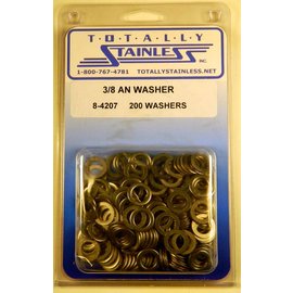 Totally Stainless 3/8" AN Stainless Flat Washers