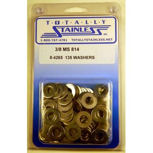 Totally Stainless 3/8" Stainless MS814 Flat Washers -8-4265