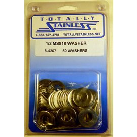 Totally Stainless 1/2" Stainless MS818 Flat Washers - 8-4267