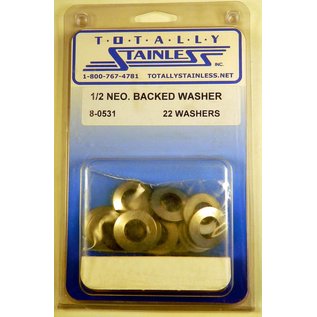 Totally Stainless 1/2" Stainless Neoprene Backed Flat Washers - 8-0531