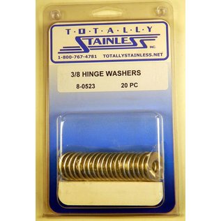 Totally Stainless 3/8 Stainless Flat Hinge Washers - 8-0523