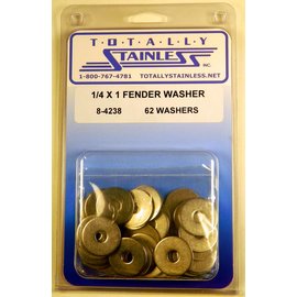 Totally Stainless Totally Stainless 1/4" x 1" Stainless Fender Washers - 8-4238