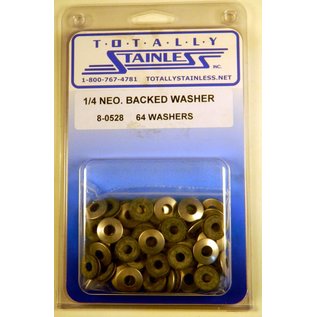 Totally Stainless 1/4" Stainless Neoprene Backed Flat Washers - 8-0528
