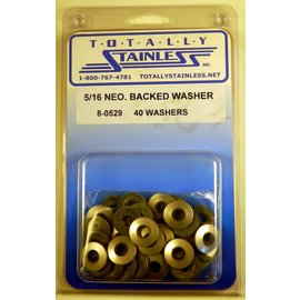 Totally Stainless Totally Stainless 5/16" Stainless Neoprene Backed Flat Washers - 8-0529