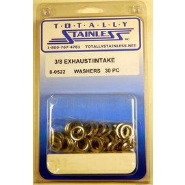 Totally Stainless Totally Stainless 3/8" Stainless Intake/Exhaust Flat Washers - 8-0522