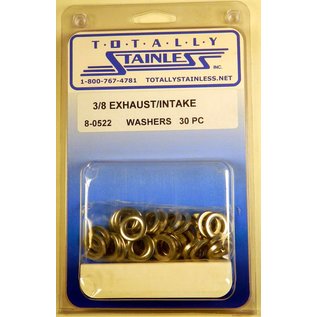 Totally Stainless 3/8" Stainless Intake/Exhaust Flat Washers - 8-0522
